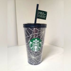 Starbucks Spiderweb Glow In the Dark 2021 NEW Grande 16oz Halloween Cold Tumbler